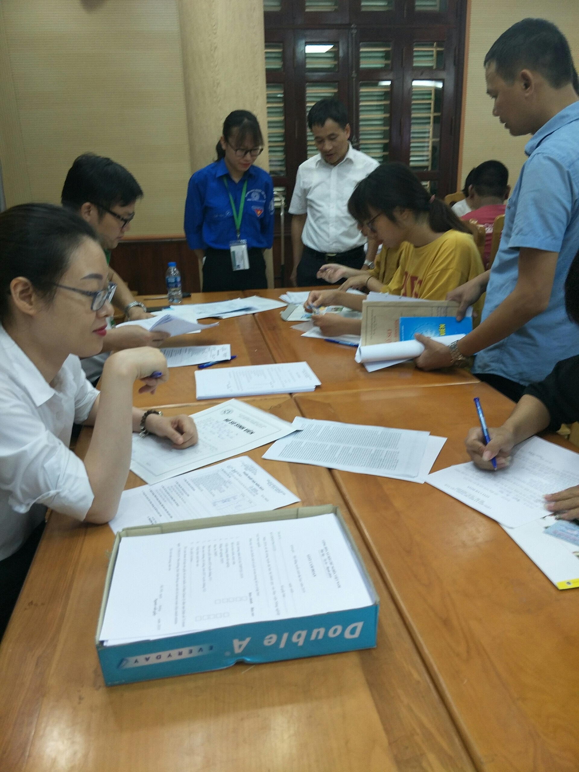 Một số hình ảnh thí sinh nhập học trong ngày 12/08/2019